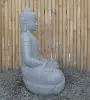  Product image 5 of the product “Seated Buddha made of Riverstone in Dhyana position - gesture of meditation, H. 81cm. ”
